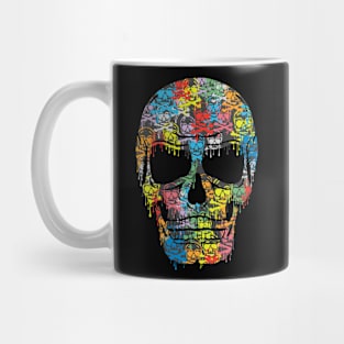 Skull Colorful Graffiti Slime Mug